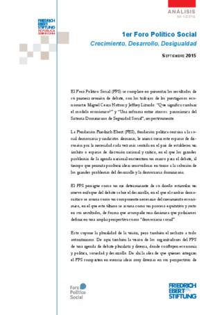 Crecimiento, desarrollo, desigualdad