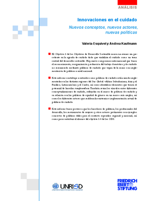 Innovaciones en el cuidado