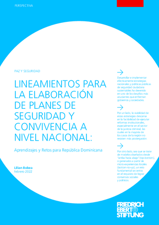 Lineamientos para la elaboración de planes de seguridad y convivencia a nivel nacional