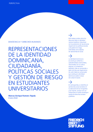 Representaciones de la identidad dominicana, ciudadanía, políticas sociales y gestión de riesgo en estudiantes universitarios